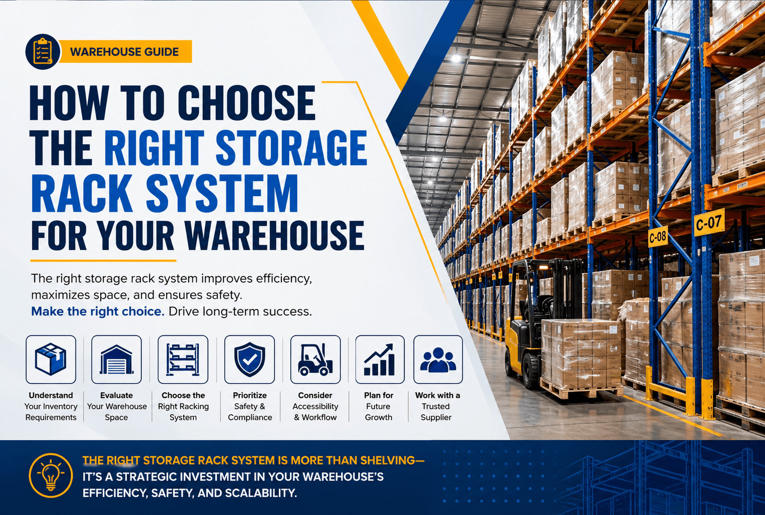 How to Choose the Right Storage Rack System for Your Warehouse